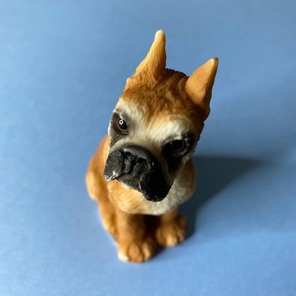 United Design Stone Critters Collection Sitting Boxer Sculpture Figurine - Picture 2 of 11